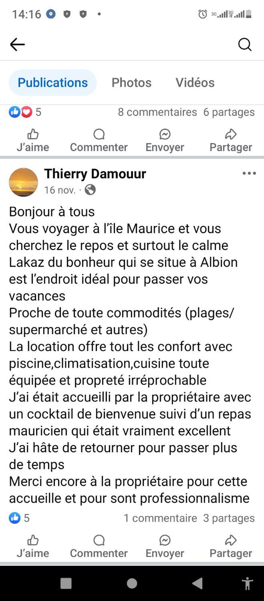 Lakaz Du Bonheur Villa Albion Eksteriør bilde